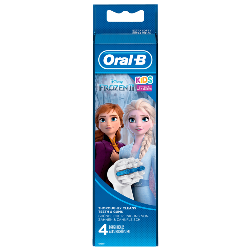 Oral-B Aufsteckbürsten Kids Disney Frozen II Extra Weich 4 Stück